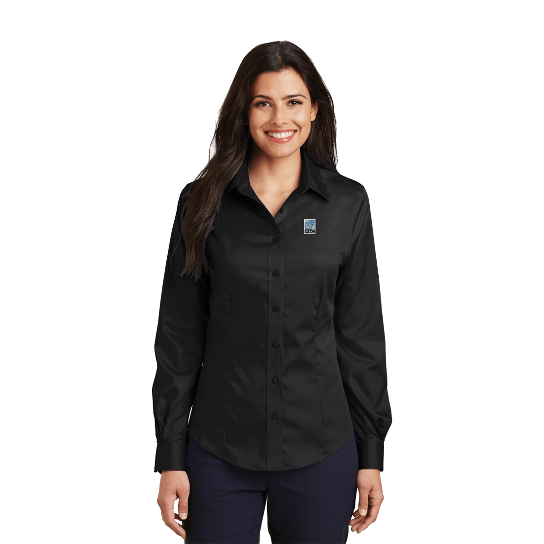 Stencil Brand Light Weight Long Sleeve Business Shirt - Ladies